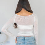 Top Malla Manga Larga Blanco Mesh White 2kinspire modelo 001 3 de 3 | 2kinspire