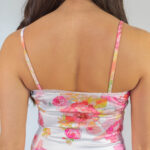Vestido Largo Estampado Flores Ajustado Flowers 2kinspire modelo 001 3 de 4 | 2kinspire