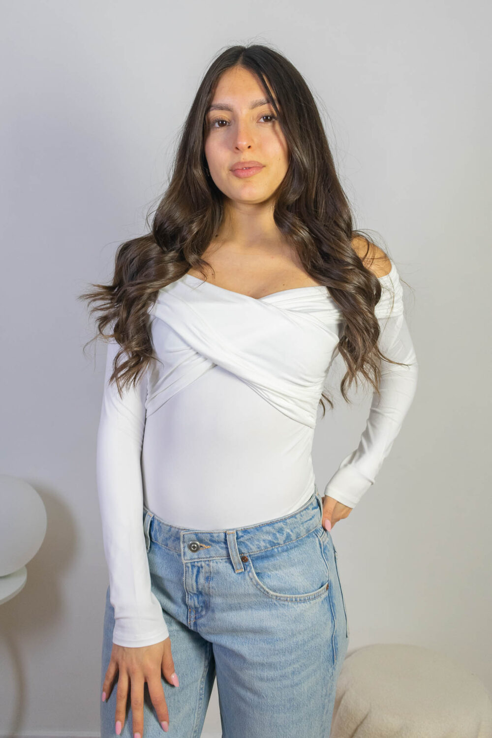 Body Hombros Descubiertos Manga Larga Olivia 2kinspire modelo 001 5 de 11 | 2kinspire