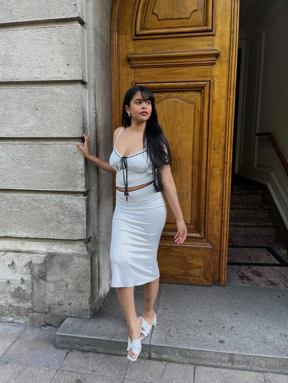Mujer con Conjunto Mujer 2 Piezas Top Y Falda Ajustada Amanda