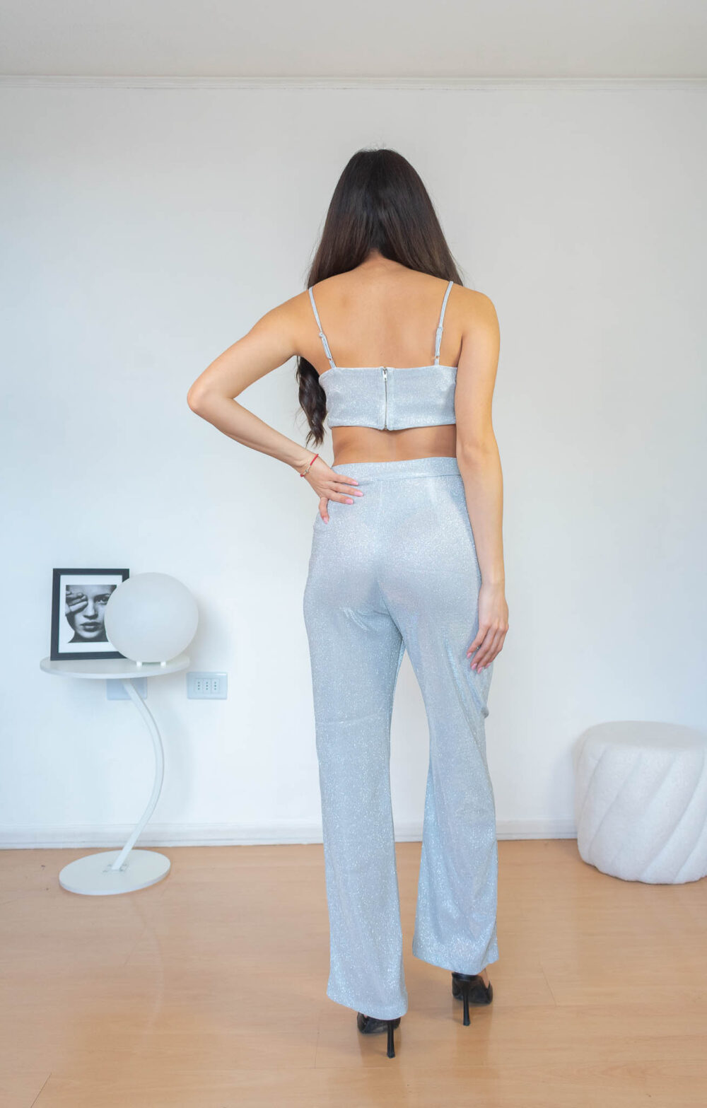 Conjunto Top Pantalon Brillante Agatha 2kinspire modelo 001 3 de 3 | 2kinspire