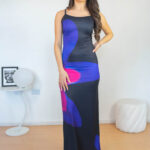 Vestido Largo Ajustado Estampado Mujer Summer 2kinspire modelo 001 1 de 10 | 2kinspire