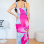 Vestido Largo Ajustado Estampado Mujer Summer 2kinspire modelo 001 10 de 10 | 2kinspire