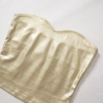 Top Strapless Dorado Metalizado Gold 4 top gold 10 | 2kinspire