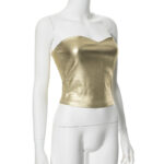 Top Strapless Dorado Metalizado Gold 8 top gold 7 | 2kinspire
