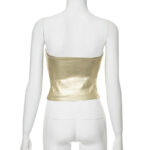 Top Strapless Dorado Metalizado Gold 9 top gold 8 | 2kinspire