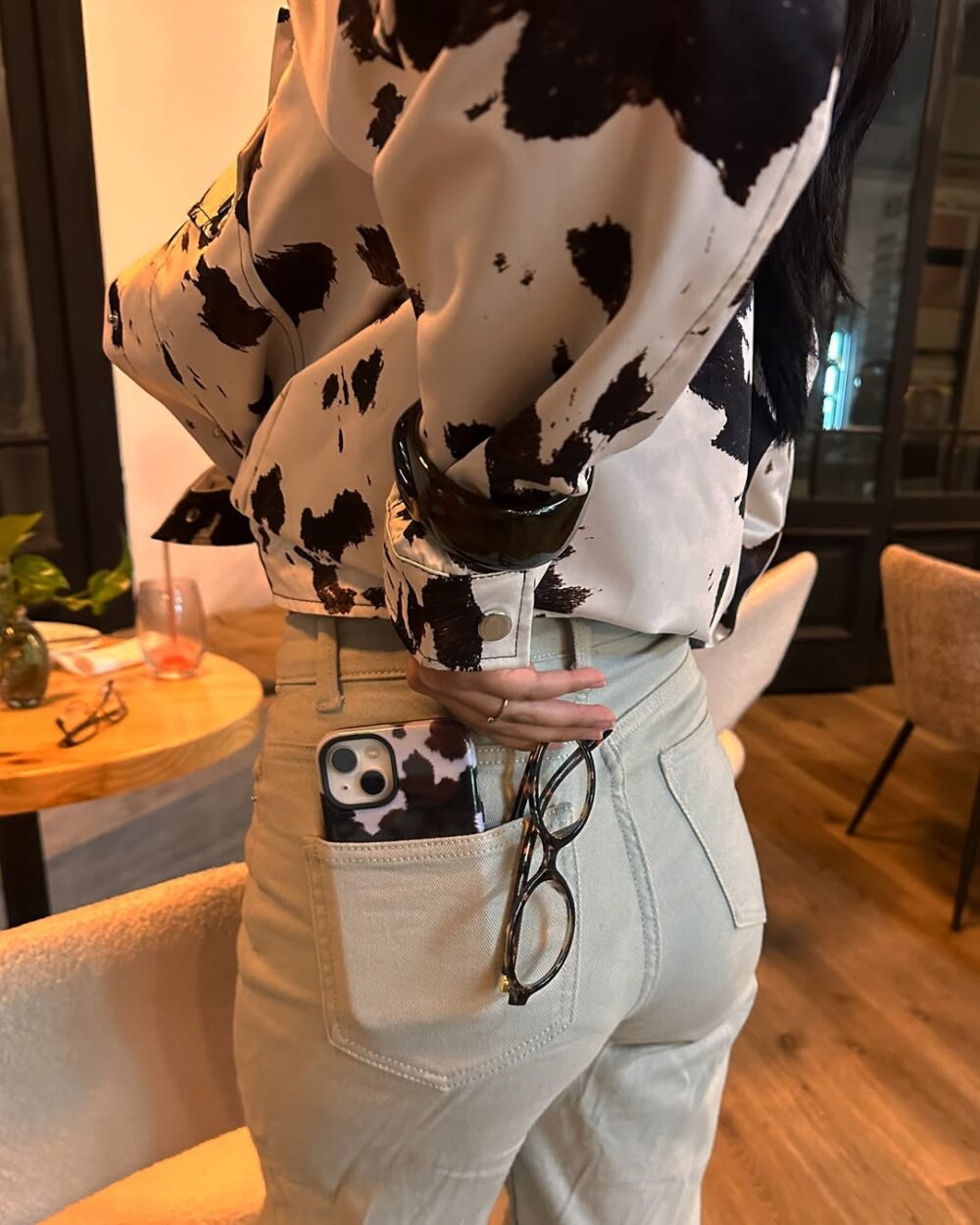 Cow print for a cool girls Jacket from @2kinspire 11 | 2kinspire