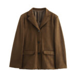 chaqueta oversize elegante color cafe 0003 2 | 2kinspire