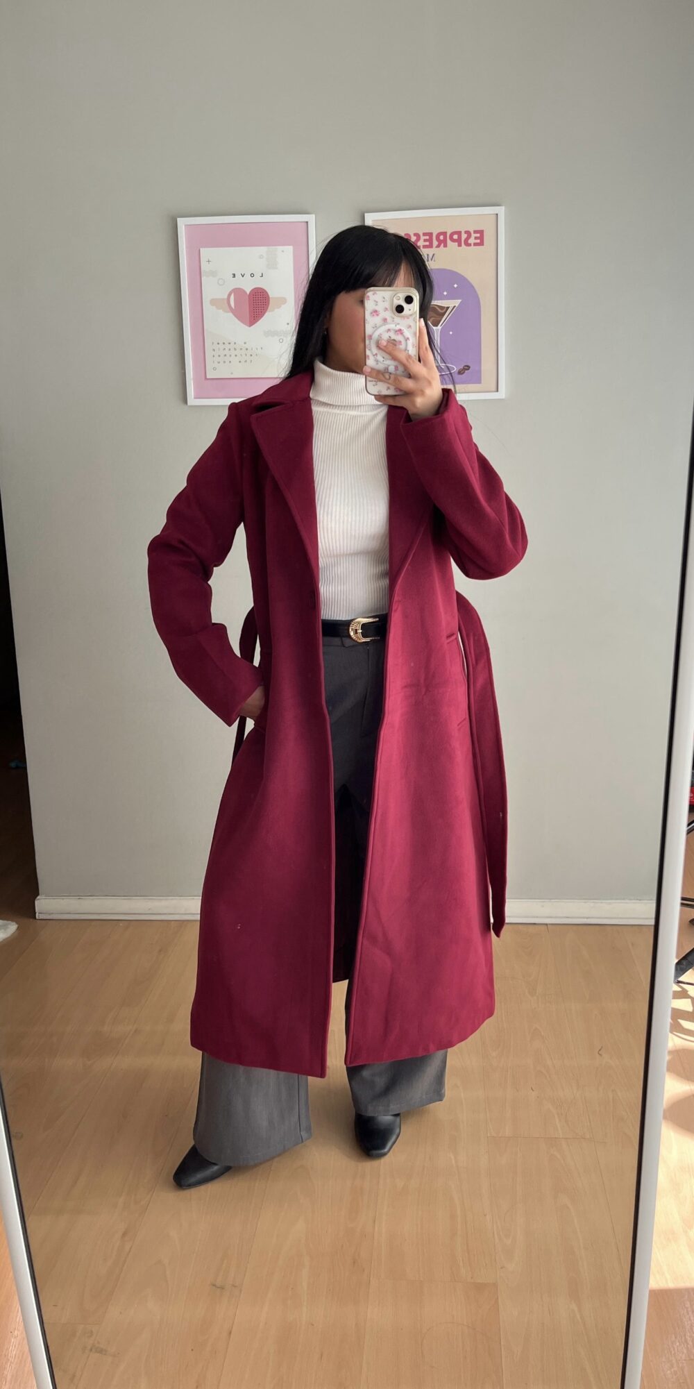 Abrigo Largo Trench Mujer de Invierno