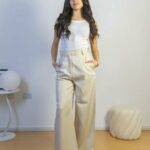 Pantalón Recto Elegante con Pliegues Mujer