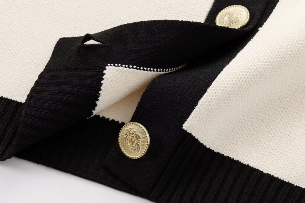 Cardigan Mujer Punto Manga Corta con Botones y Elasticado 001 1 | 2kinspire
