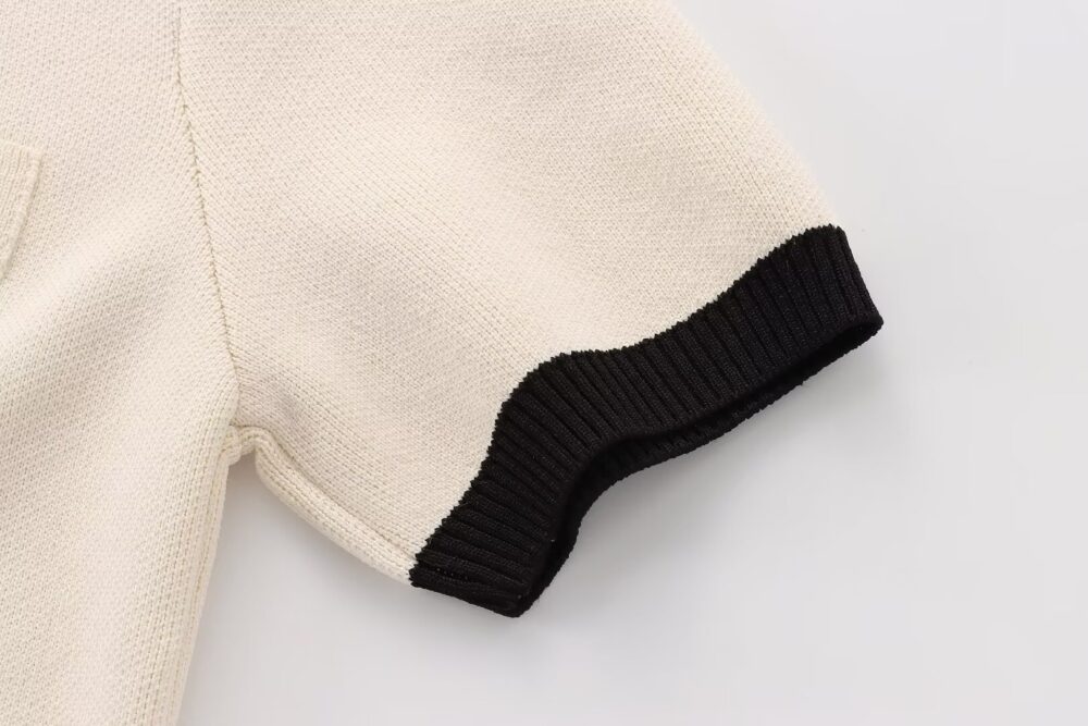 Cardigan Mujer Punto Manga Corta con Botones y Elasticado 001 7 | 2kinspire