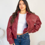 Chaqueta Bomber Holgada Semi Oversize Mujer