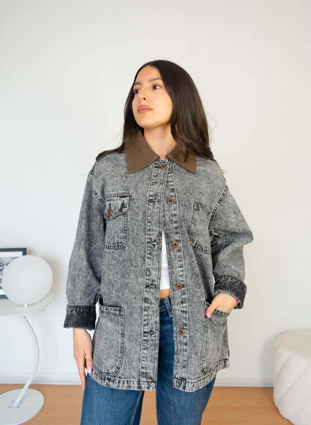 Chaqueta de Mezclilla Mujer Oversize Denim 2kinspire 9 | 2kinspire