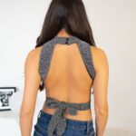 Crop Top Brillante Plateado Briana 2kinspire chile 1 | 2kinspire
