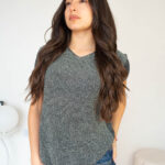 Polera Brillante Manga Corta Elasticada Mujer modelo 1 | 2kinspire