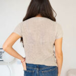 Polera Brillante Manga Corta Elasticada Mujer modelo 2 | 2kinspire