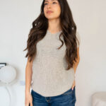 Polera Brillante Manga Corta Elasticada Mujer modelo 3 | 2kinspire
