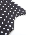 Top Asimetrico con Puntos Blancos para Mujer Top Polka Dots Negro Casual 003 20 | 2kinspire