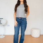 Top Brillante Sin Mangas Mujer modelo 1 | 2kinspire