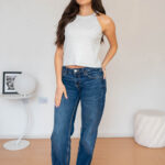 Top Brillante Sin Mangas Mujer modelo 6 | 2kinspire
