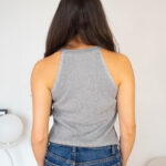 Top Brillante Sin Mangas Mujer modelo 8 | 2kinspire