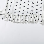 Top Polka Dots con volantes para Mujer blusa con Lazo en el Cuello 002 7 | 2kinspire