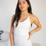 Vestido Ajustado Cuello en V Adela 2kinspire modelo 0006 3 | 2kinspire