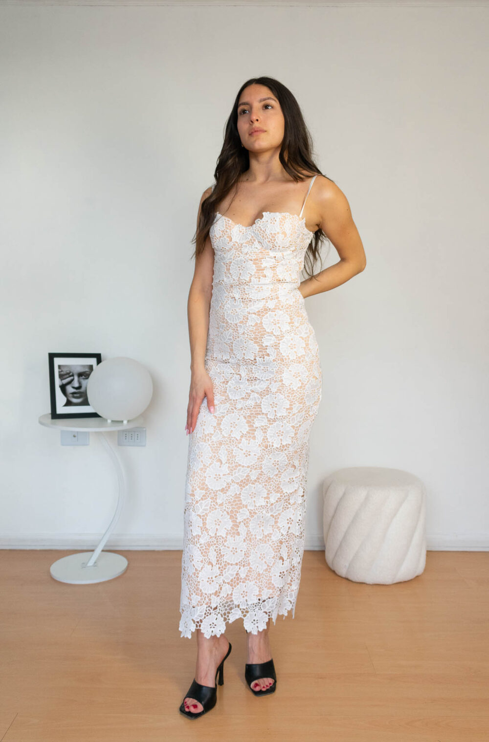 Vestido Largo de Encaje Blanco con Corset Juliet 2kinspire 1 | 2kinspire