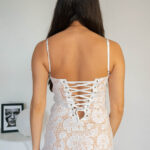 Vestido Largo de Encaje Blanco con Corset Juliet 2kinspire 2 2 | 2kinspire