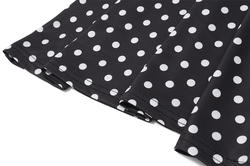 Vestido Mini Halter con puntos Vestido Corto Polka Dots con Volante 003 11 | 2kinspire