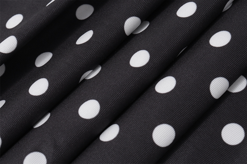 Vestido Mini Halter con puntos Vestido Corto Polka Dots con Volante 003 12 | 2kinspire