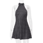 Vestido Mini Halter con puntos Vestido Corto Polka Dots con Volante 003 7 | 2kinspire