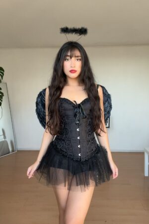 2kinspire | Inicio | Tienda de Ropa Mujer 20 Disfraz de Ángel Corset Negro Mujer Halloween Chile