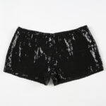 Mini Short de Lentejuelas Negro Mujer Pantalon Corto Brillante Carrete Fiesta Noche Chile 2kinspire modelo 003 2 | 2kinspire